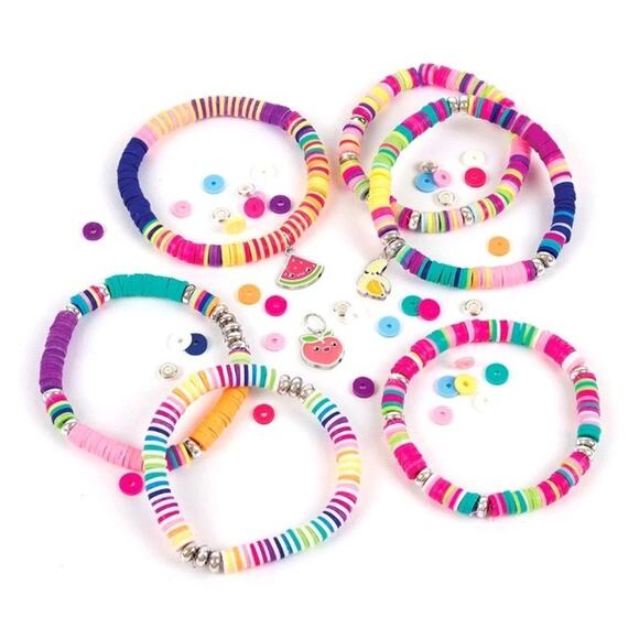 Make It Real Bracelet Kit With Heishi Beads & Charms 3336 PCS Ages 8+ NEW - Picture 4 of 4